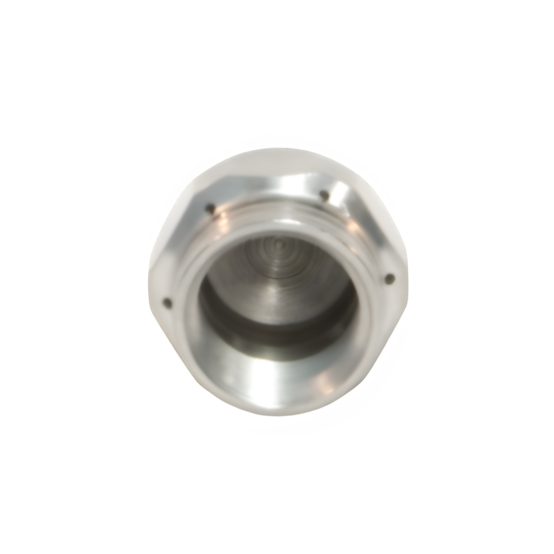 1/2" JD Round Hex Flusher Nozzle w/ Front Jet