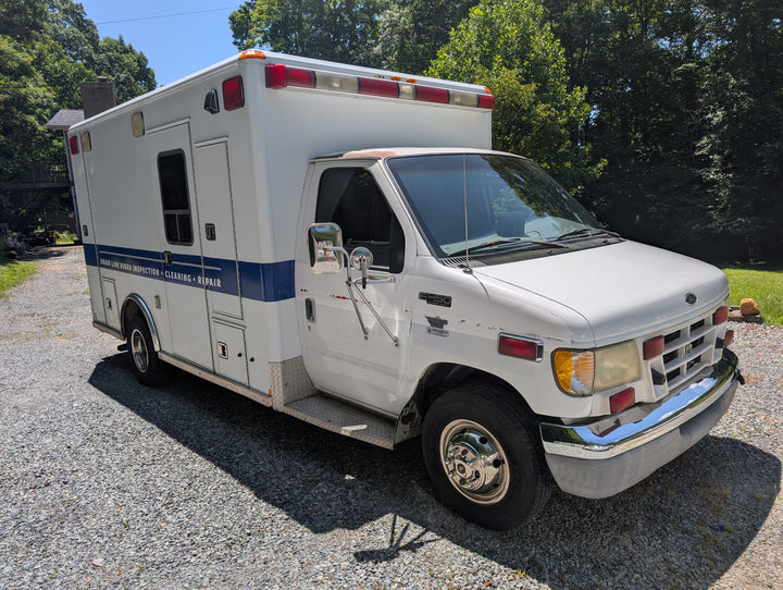 2002 F450 Super Duty Ford Ambulance with 2018 Northwest Brute 3012-E Skid Mount Jetter