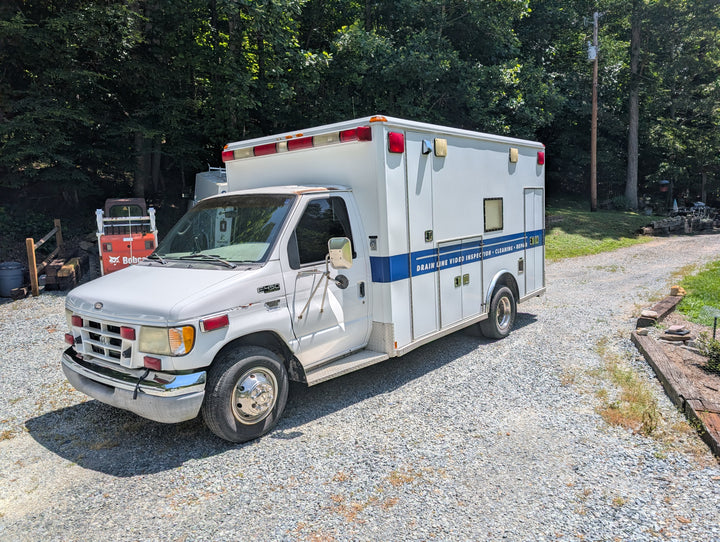 2002 F450 Super Duty Ford Ambulance with 2018 Northwest Brute 3012-E Skid Mount Jetter