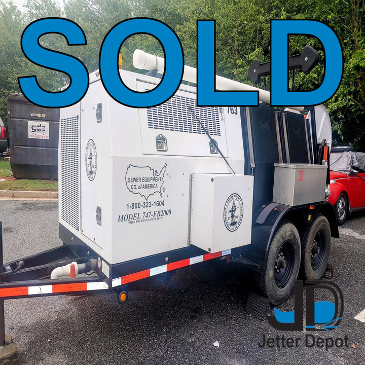 2011 Sewer Equipment Company of America 747-FR 2000 Trailer Jetter