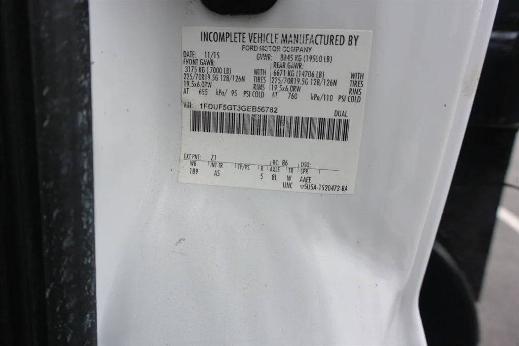 2016 Ford F-550 6.7L Diesel / Sewer Equipment 747 Jetter