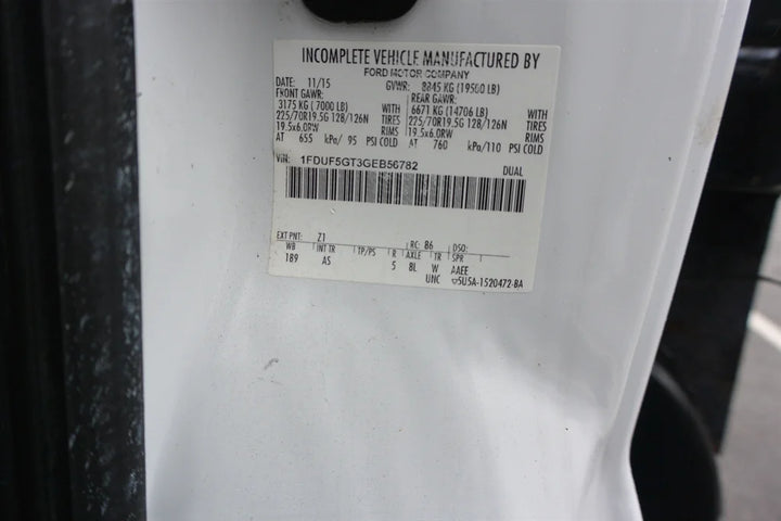 2016 Ford F-550 6.7L Diesel / Sewer Equipment 747 Jetter
