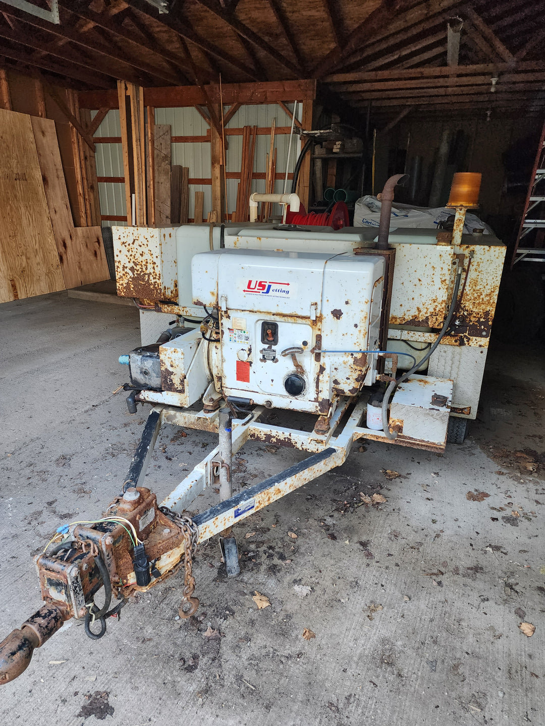1997 U.S. JETTING 4014-300 TRAILER UNIT