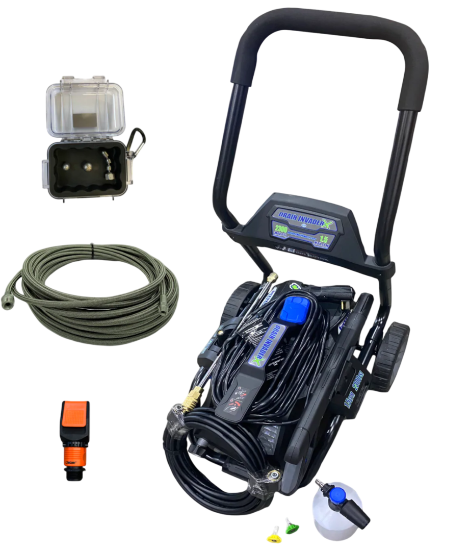 Drain Invader X Electric Jetter Package