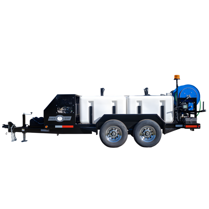Eagle 600 DWR Jetter de remolque con eje tándem