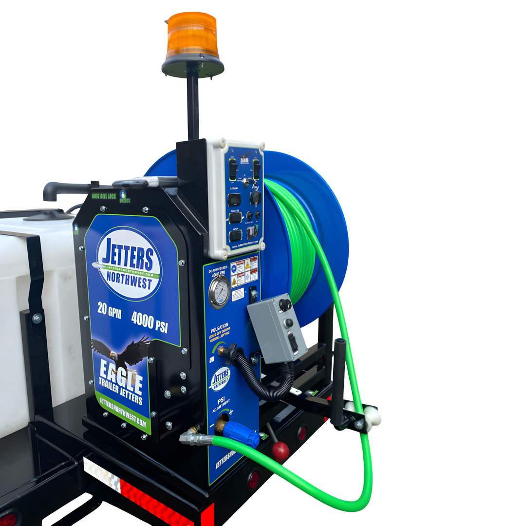 Eagle 600 DWR Jetter de remolque con eje tándem