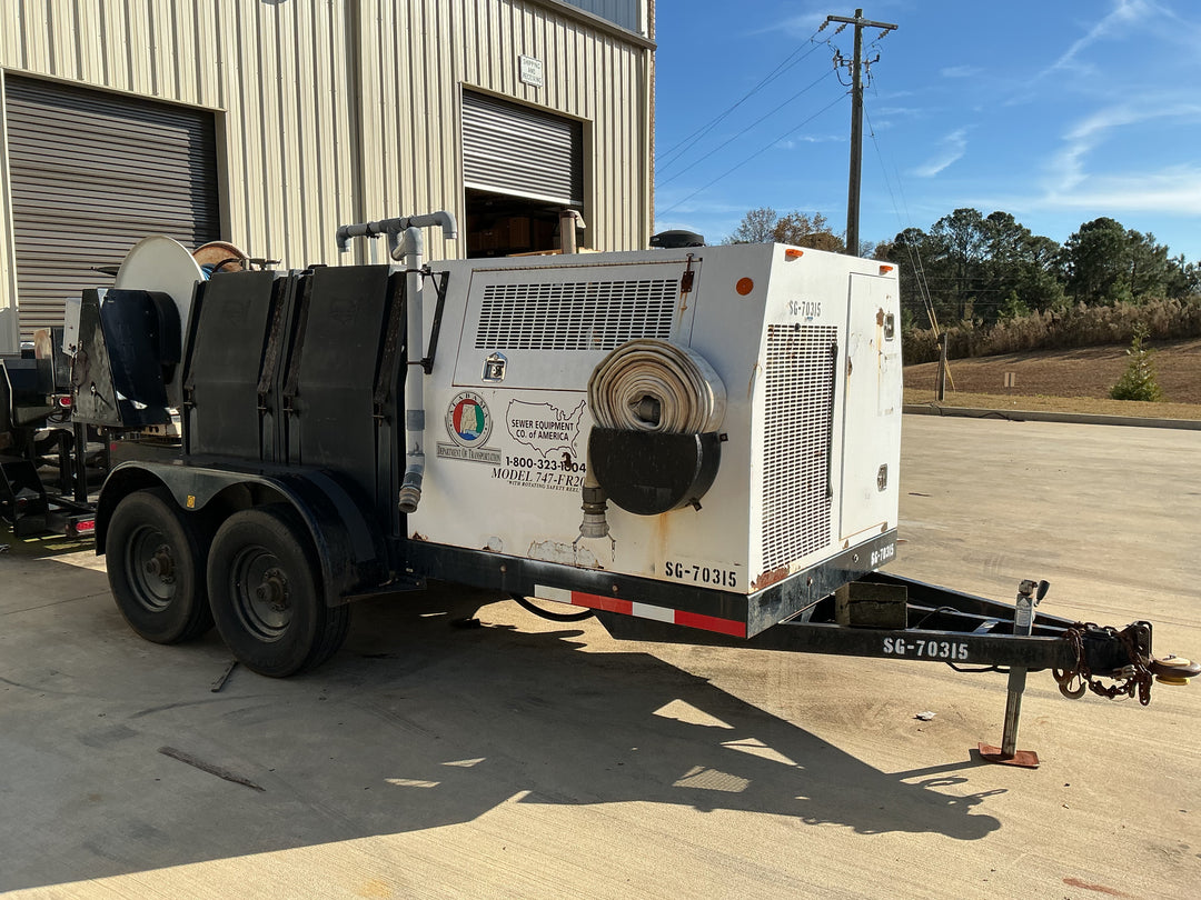 2006 SEWER EQUIPMENT COMPANY OF AMERICA 747-FR 2000 TRAILER JETTER WO-4003