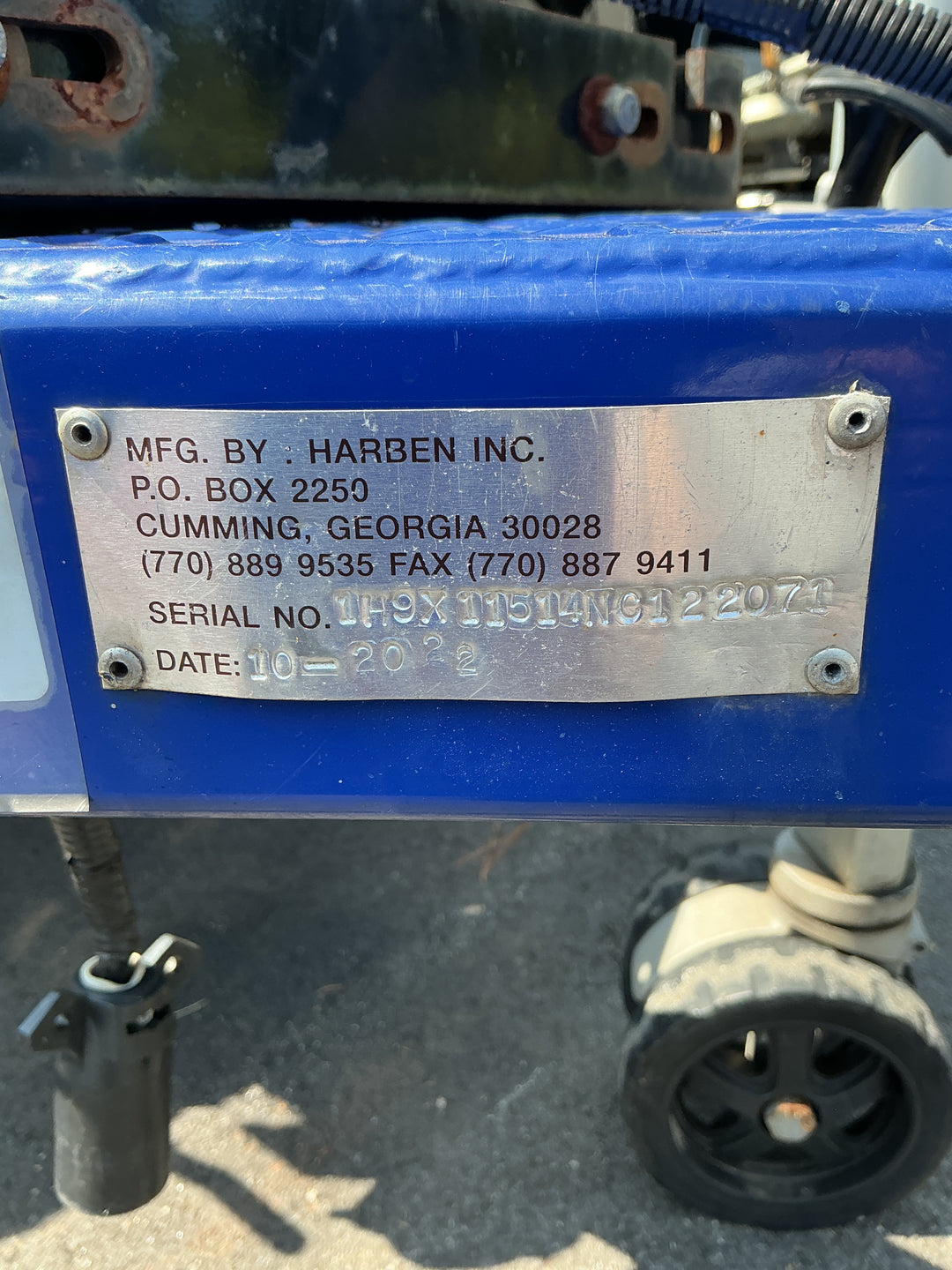 2022 HARBEN E180 TRAILER JETTER