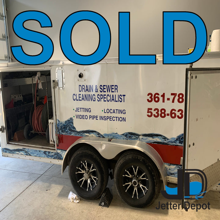2014 U.S. Jetting 4018-300 Enclosed Trailer with Wireless Remote System Ready To Work