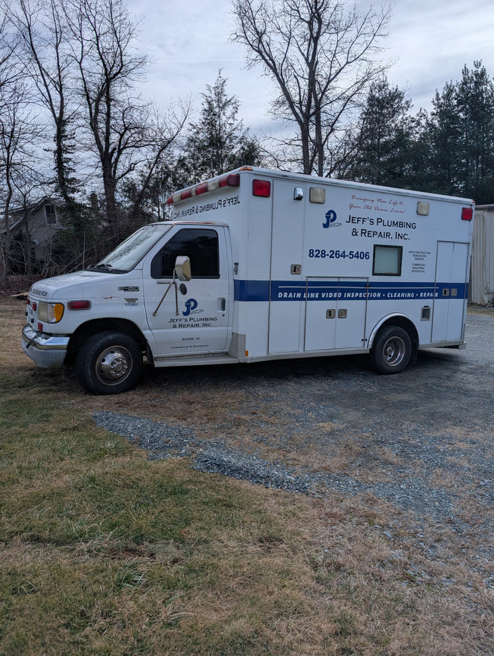 2002 F450 Super Duty Ford Ambulance with 2018 Northwest Brute 3012-E Skid Mount Jetter