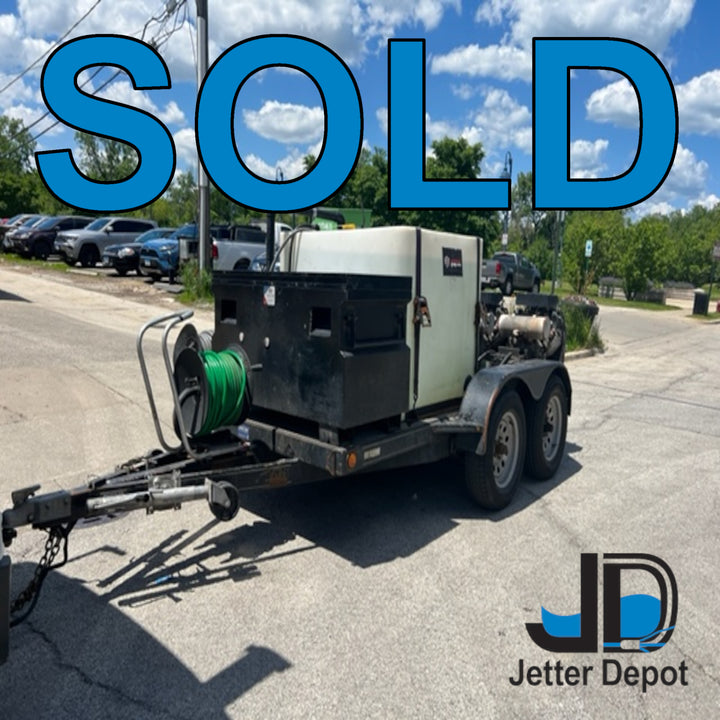 51T Series Trailer Jetter 4010 - 38 HP EFI, 10 GPM, 4000 PSI, 300 Gallon