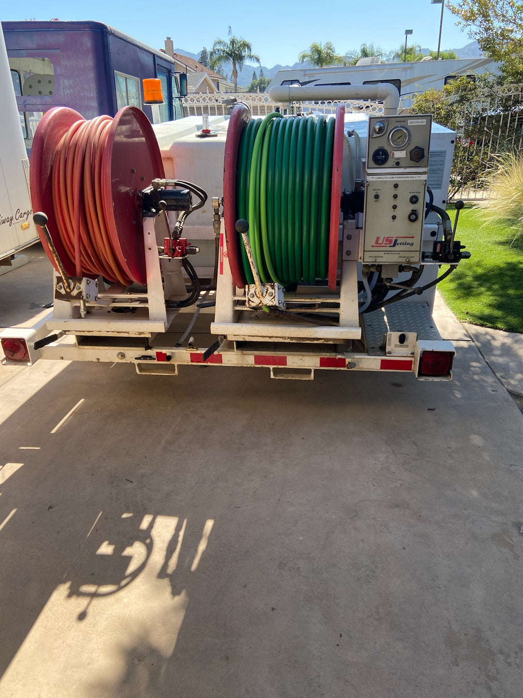 2002 U.S. Jetting 3025-600 Unit Dual Reels, only 627 Hours – Jetter Depot