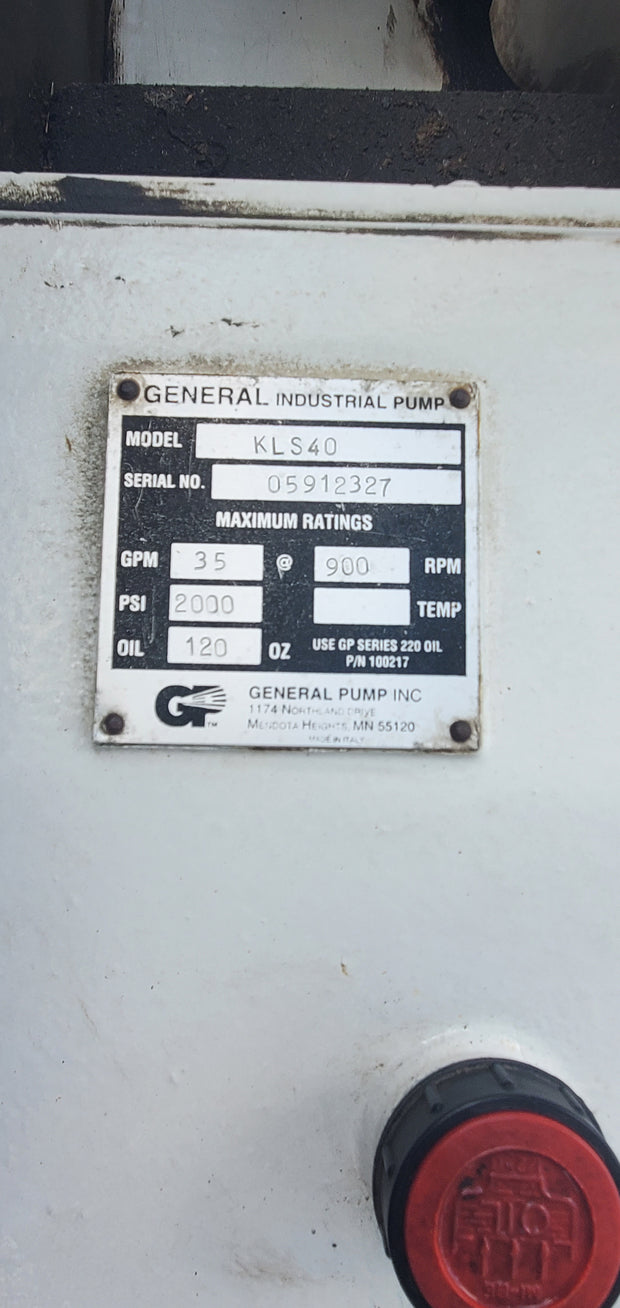 2000 Aquatech 2035 Trailer Jetting Unit