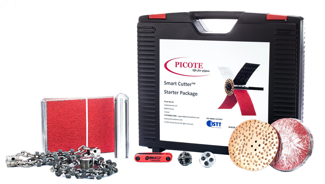 Paquete inicial Picote de 6" - Smart Cutter que incluye cadenas originales Premium y cadenas Cyclone Premium
